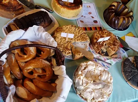 A selection of German baked goods